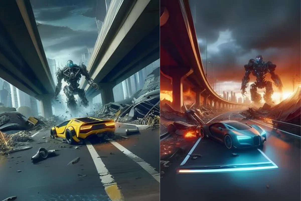 [AI Image Generation] I want to play 'Transformers' on no+e｜夏目 龍頭 ...