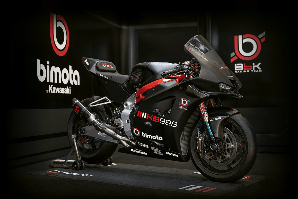 【再入荷】 速報 Bimota by Kawasaki KB998｜2輪ロードレースチラシの裏 ゲームセンター・ゲームカード