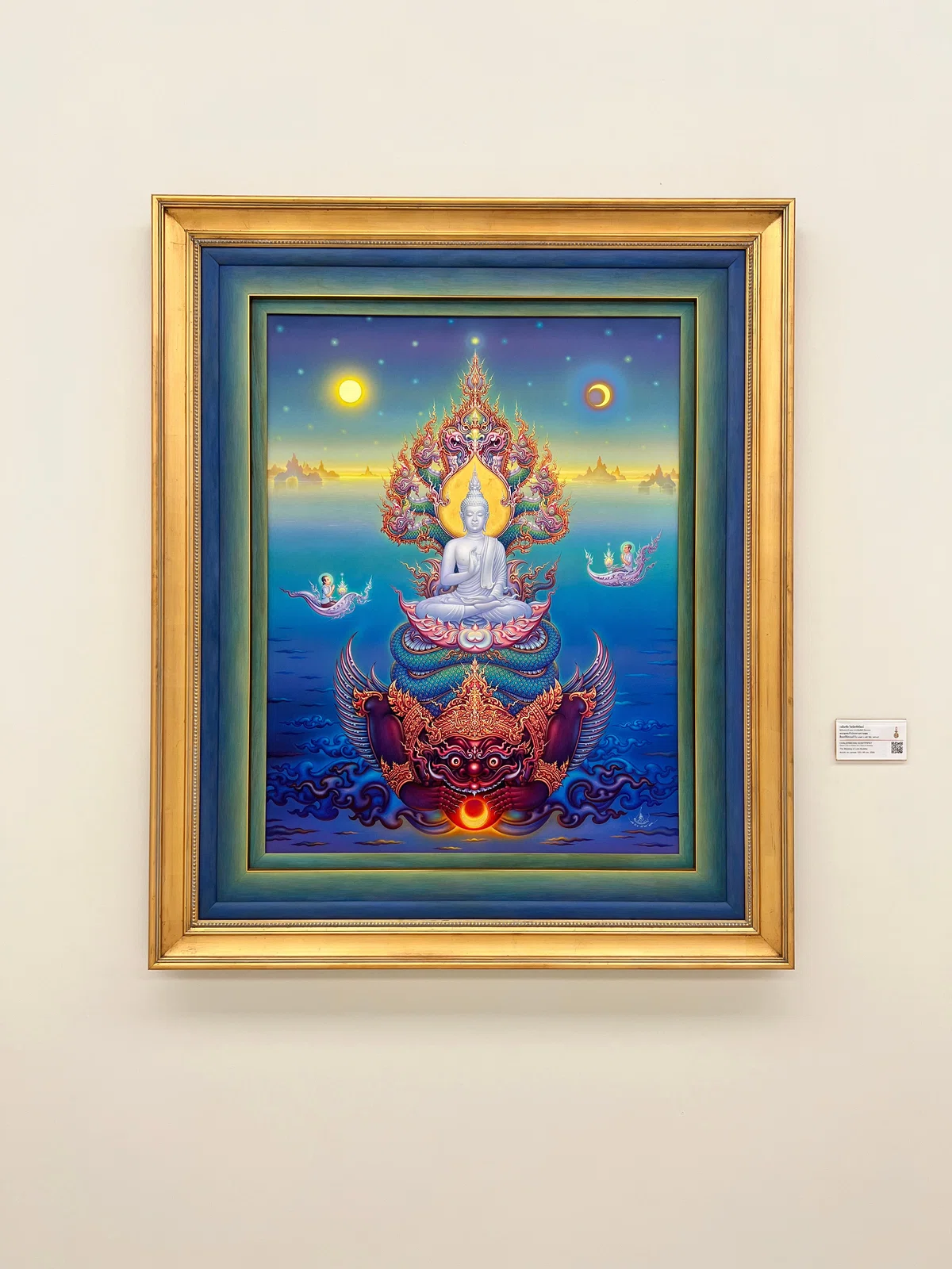 タイバンコクの有名な画家さんの油絵です。
