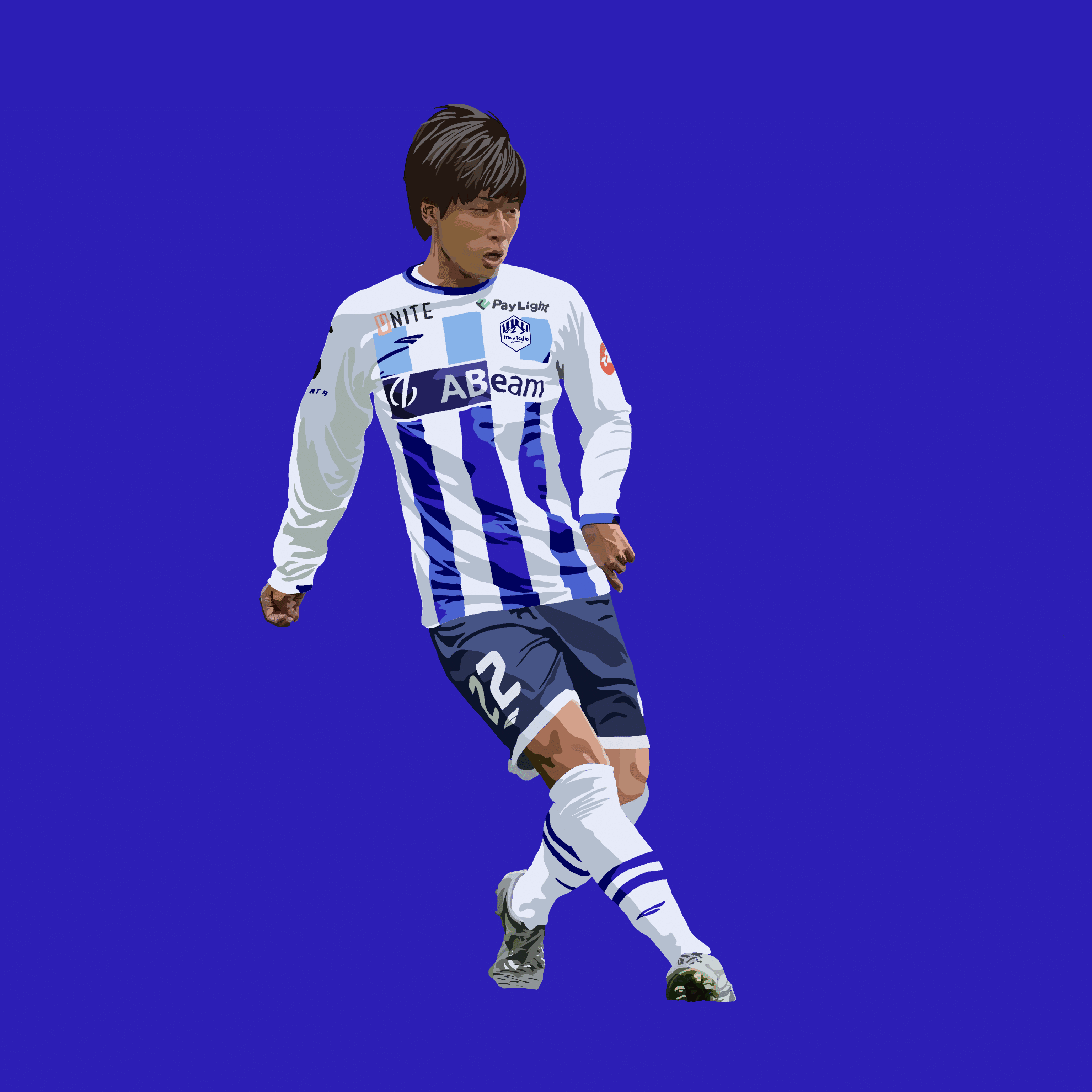 城和隼颯　ユニフォーム　モンテディオ山形　22番 城和隼颯 ユニフォーム モンテディオ山形 22番 城和 隼颯/HAYATE