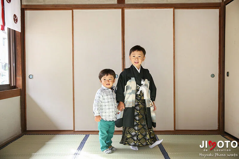 枚方市の春日神社で七五三出張撮影