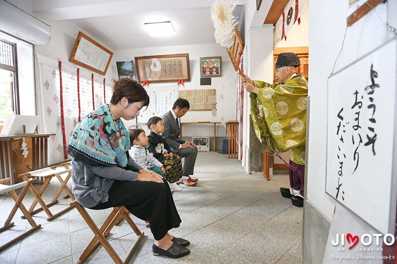 枚方市の春日神社で七五三出張撮影