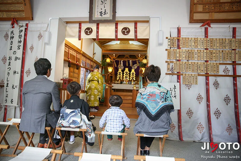 枚方市の春日神社で七五三出張撮影