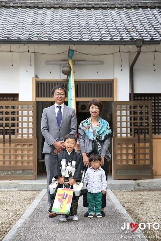 枚方市の春日神社で七五三出張撮影