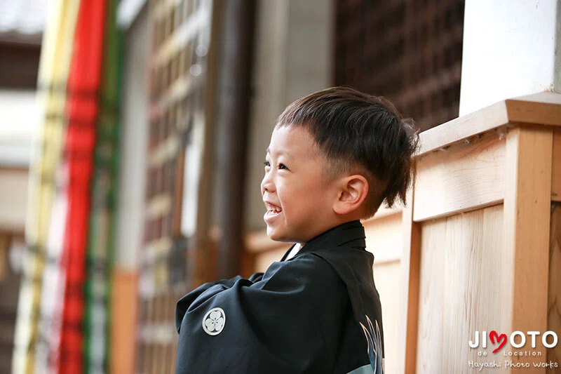 枚方市の春日神社で七五三出張撮影
