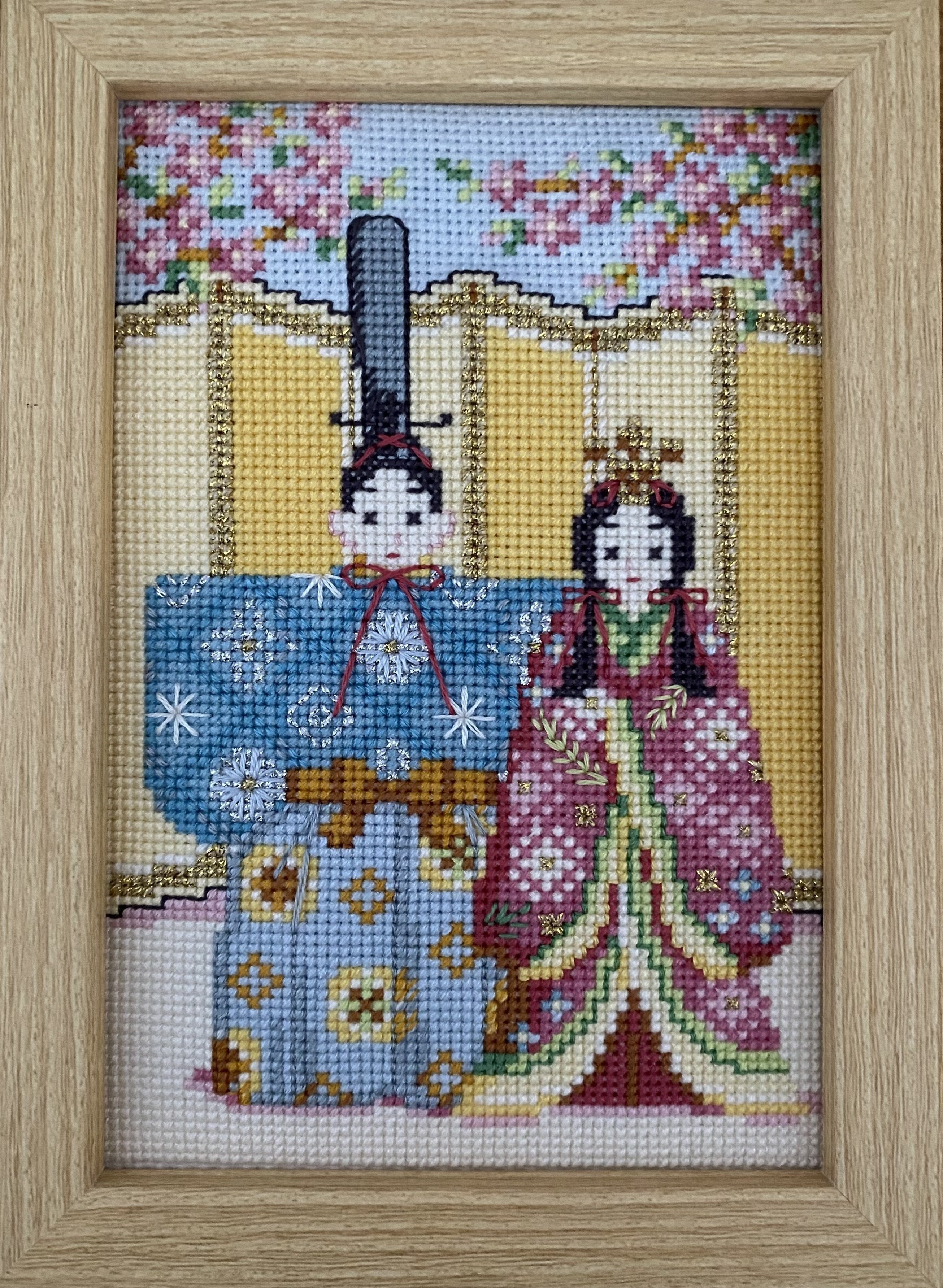 ホビーラホビーレクロスステッチ　雛段飾り ホビーラホビーレ クロスステッチフレーム ひな段飾り ホビーラ