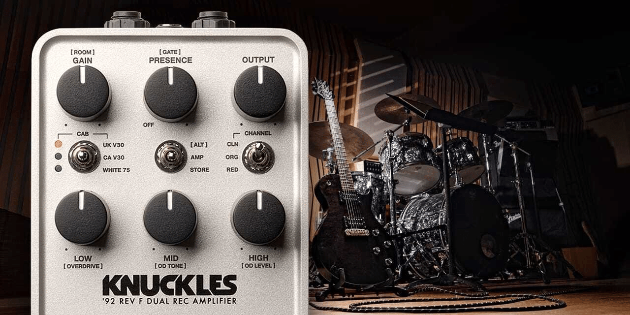 1992年の Rev F Dual Rec アンプのトーンを再現した「UAFX Knuckles 1992年の Rev F Dual Rec アンプのトーンを再現した「UAFX Knuckles