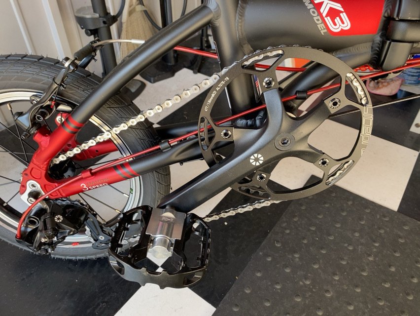 MKS FD-7WIDEペダル交換 @ DAHON K3｜ハコ点のランマ