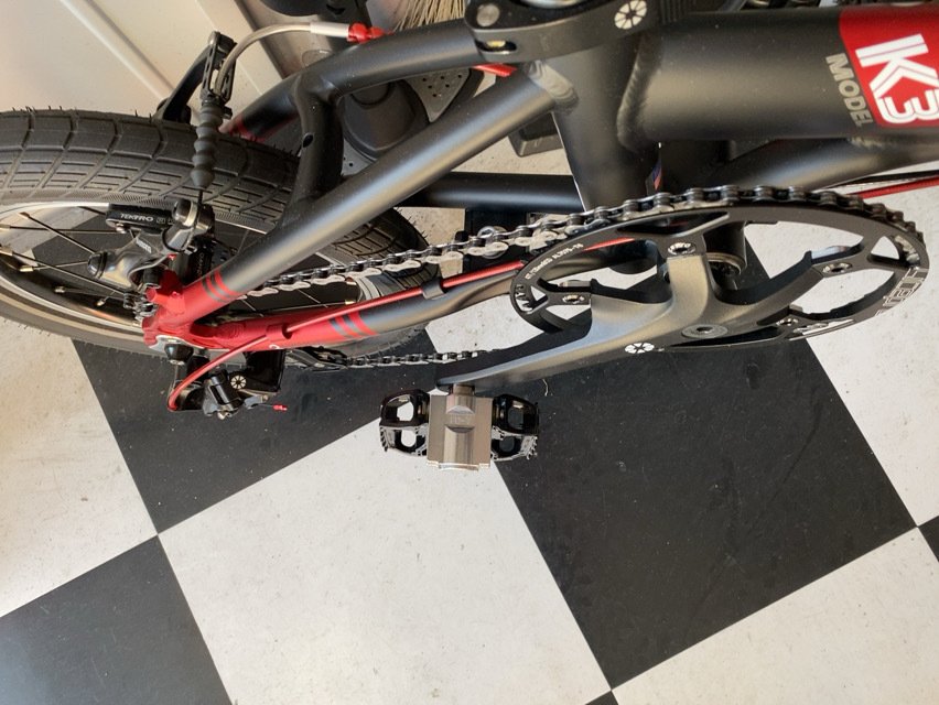 MKS FD-7WIDEペダル交換 @ DAHON K3｜ハコ点のランマ