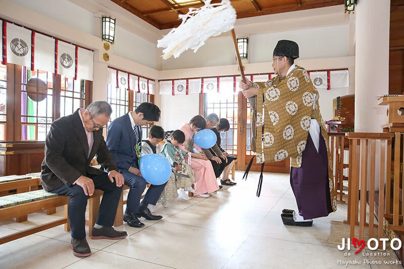 豊中稲荷神社で七五三出張撮影