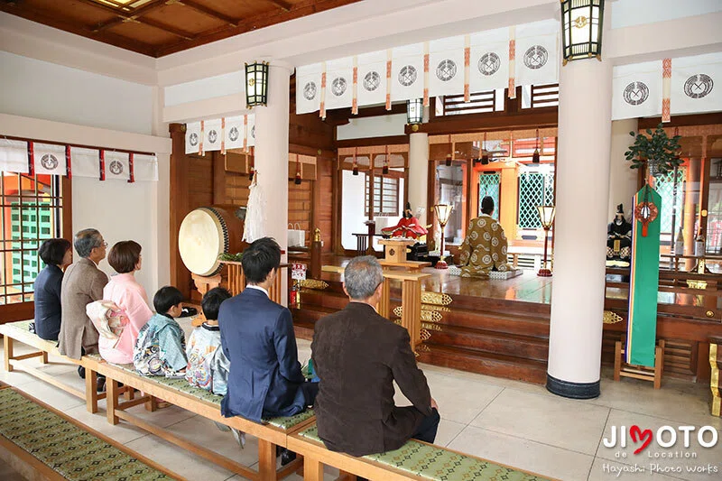 豊中稲荷神社で七五三出張撮影