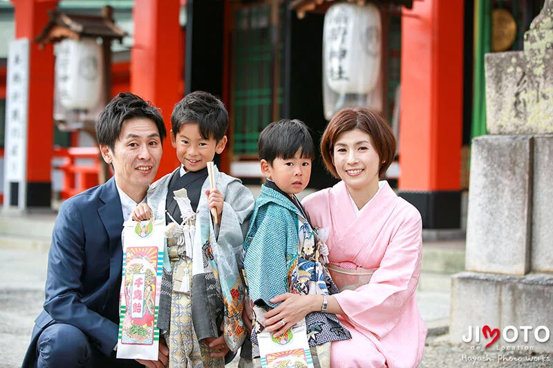 豊中稲荷神社で七五三出張撮影