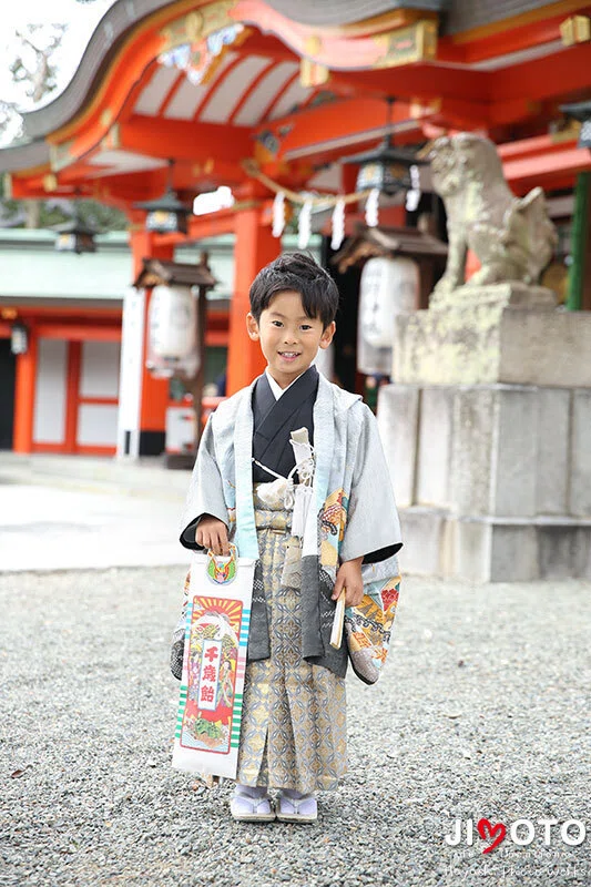 豊中稲荷神社で七五三出張撮影