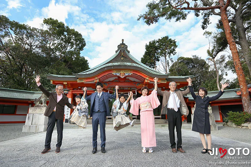豊中稲荷神社で七五三出張撮影