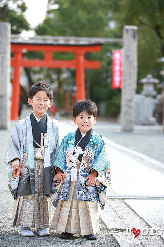 豊中稲荷神社で七五三出張撮影