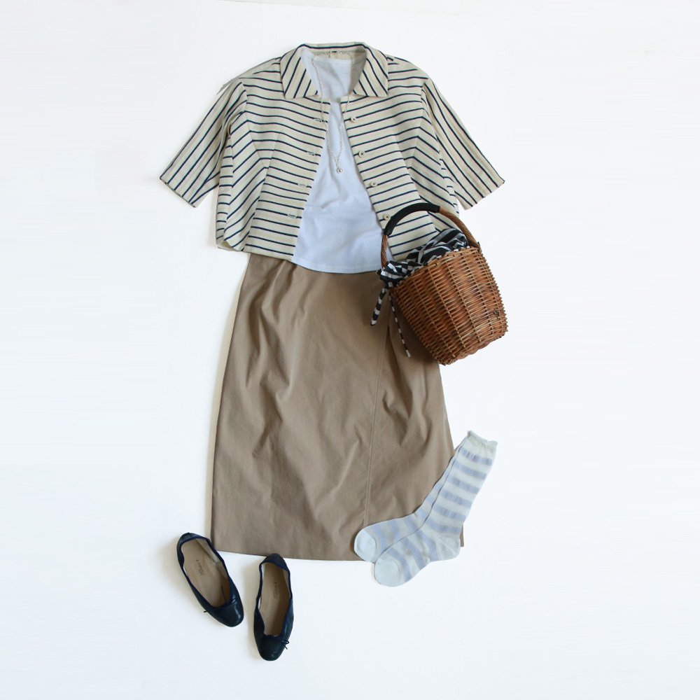 マドリガル　ステンカラー　ギャルソンチノ巻きスカート　美品 マドリガル ステンカラー ギャルソンチノ巻きスカート 美品