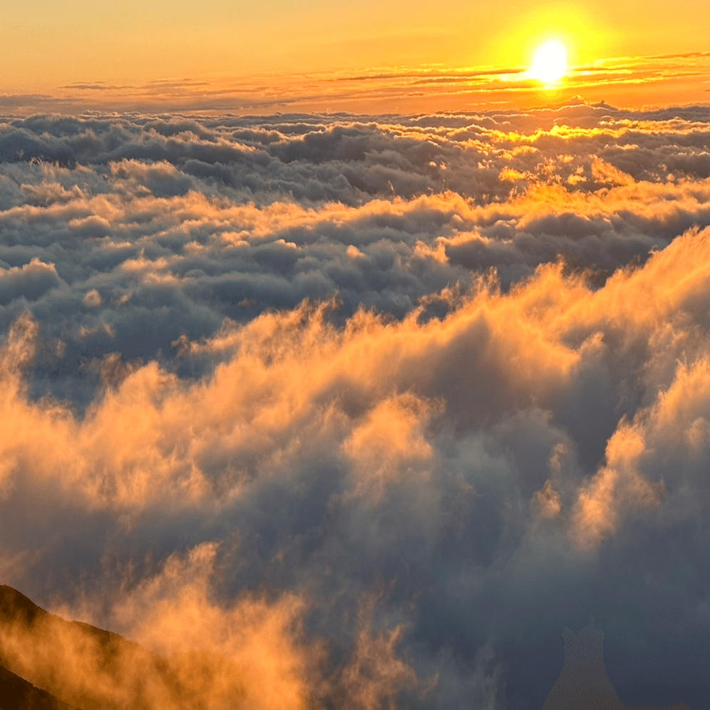 唐松岳⛰と白い虹｜きむあやこ