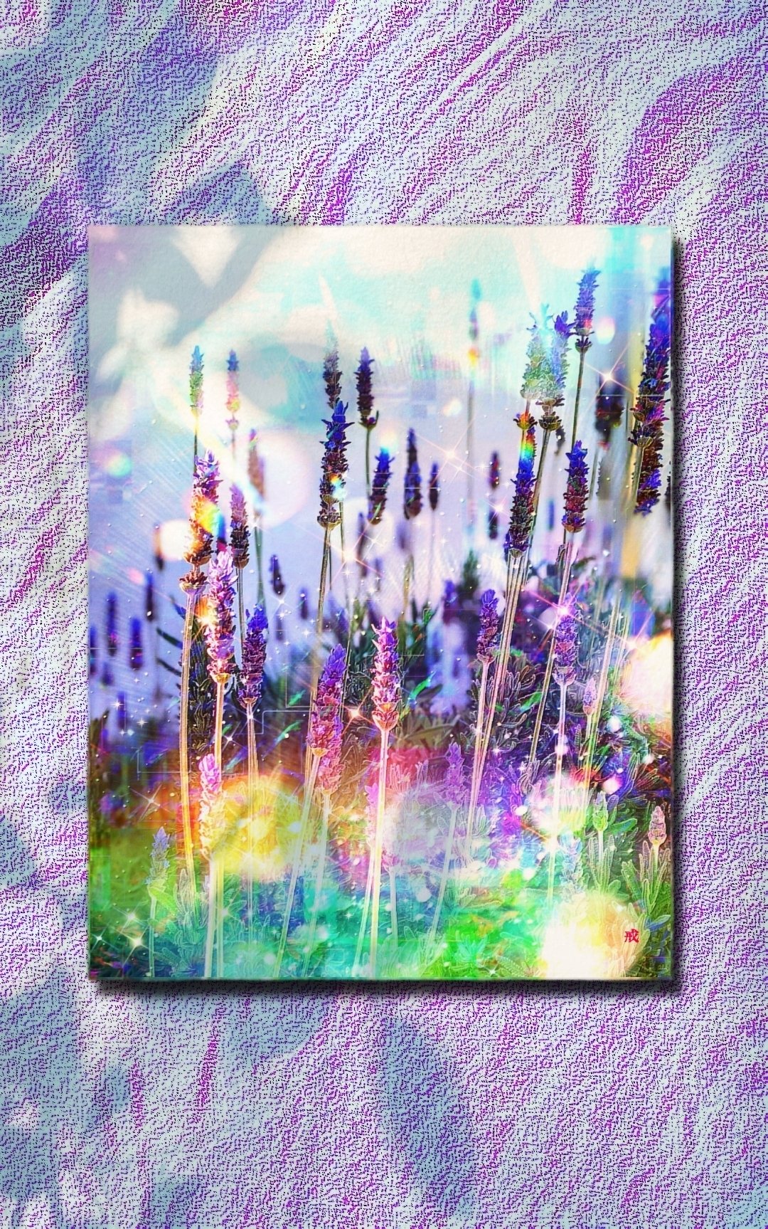 誕生日プレゼント Gentle 藤色の夢 a-1857 purple F6｜T_GAI(戒) - キャンバスアート 絵画