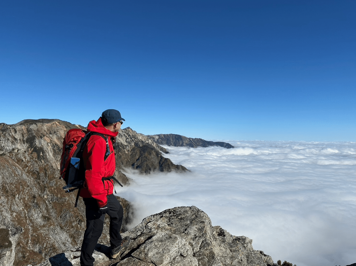 唐松岳⛰と白い虹｜きむあやこ