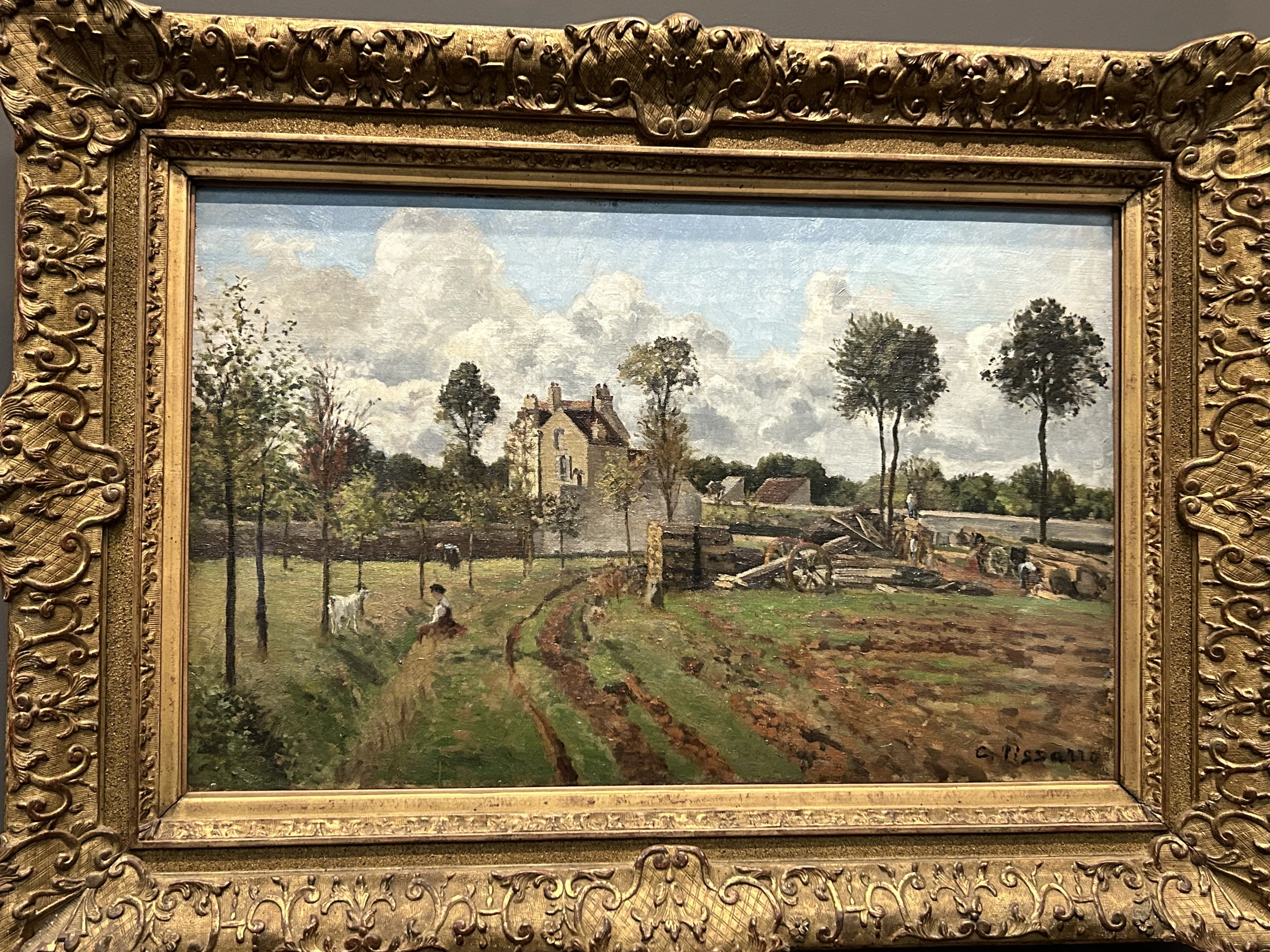 子供のためのオルセー美術館(150)この土の色はどんな色？/ピサロ・見え