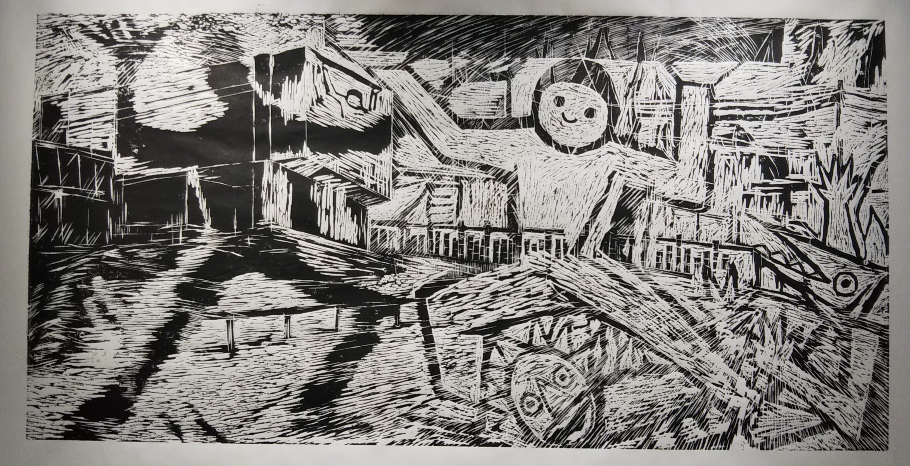 底に触れる 現代美術in瀬戸 ～民治壁画のキャラたちが飛び出した｜上杉