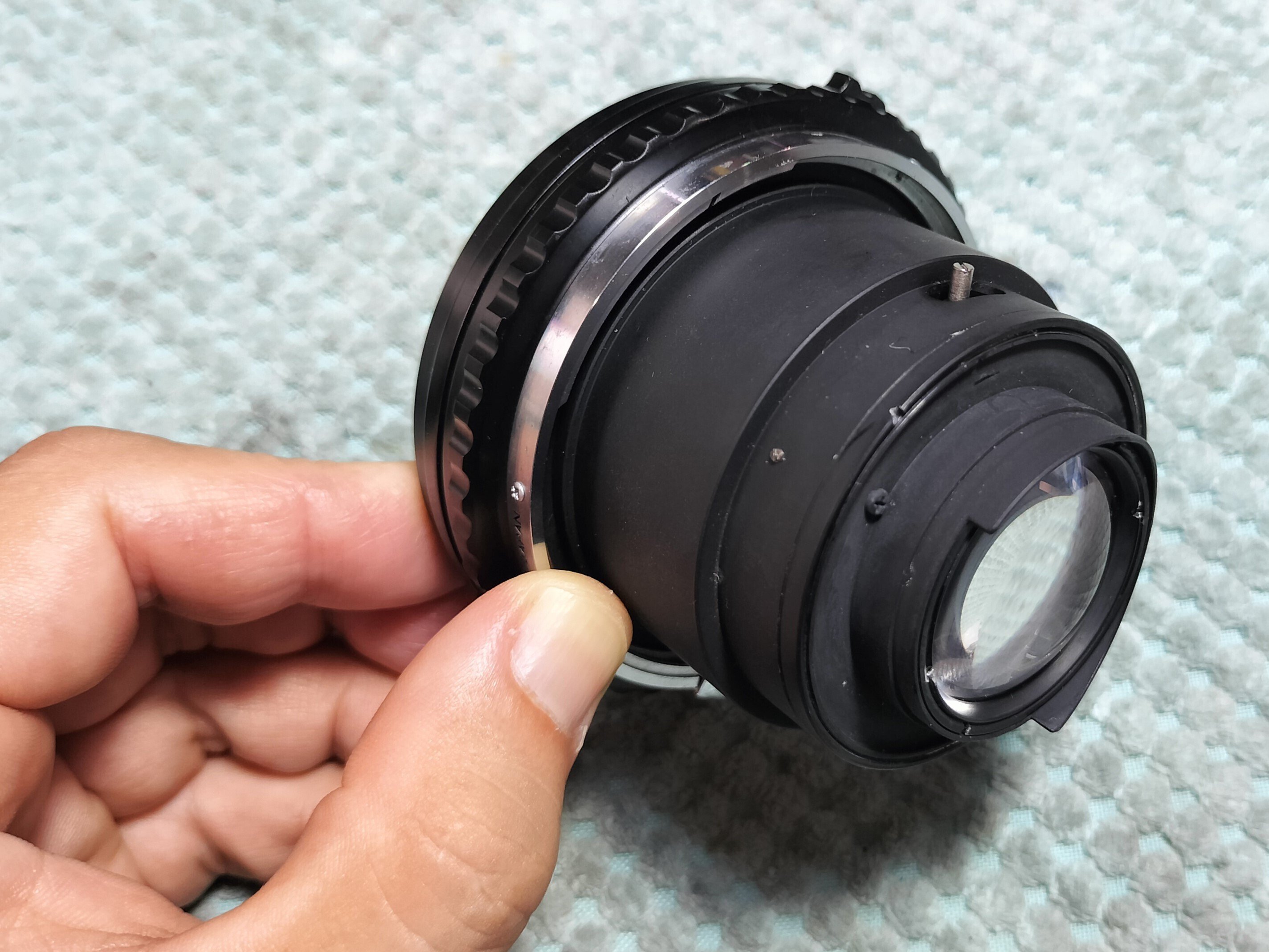 Nikon NIKKOR-P.C 75mm F/2.8 BRONICAの分解｜フィルムカメラ