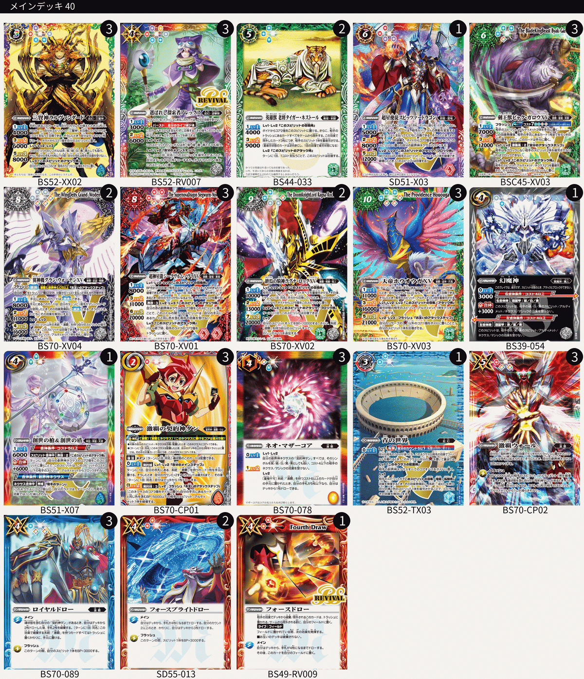 最高の品質 全文無料】合法公式ラグナノヴァGS【激覇デッキ】｜つぶみ バトルスピリッツ