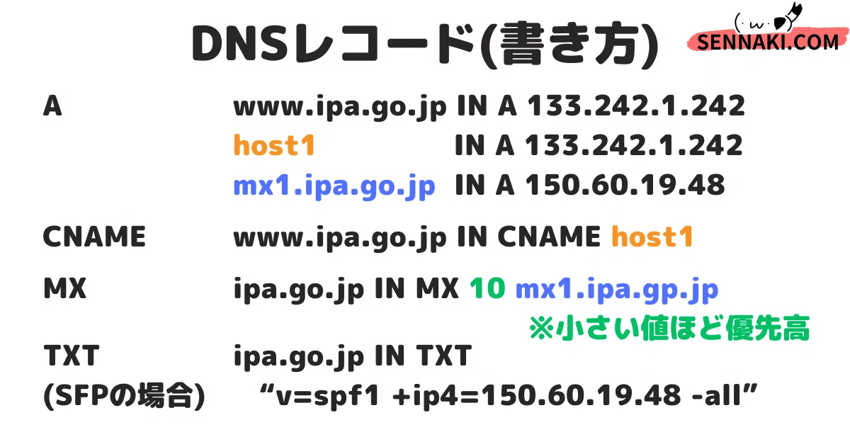 cnameレコード ストア ネットワークスペシャリスト