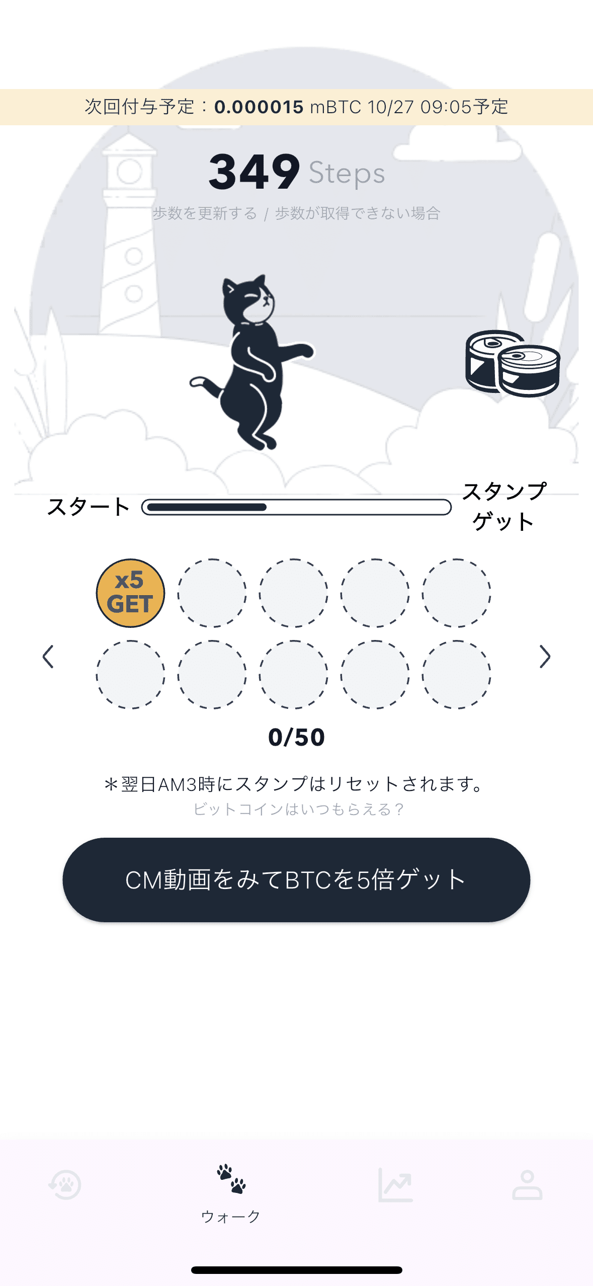 歩いてビットコインがもらえる！ビットウォークの使い方｜もも