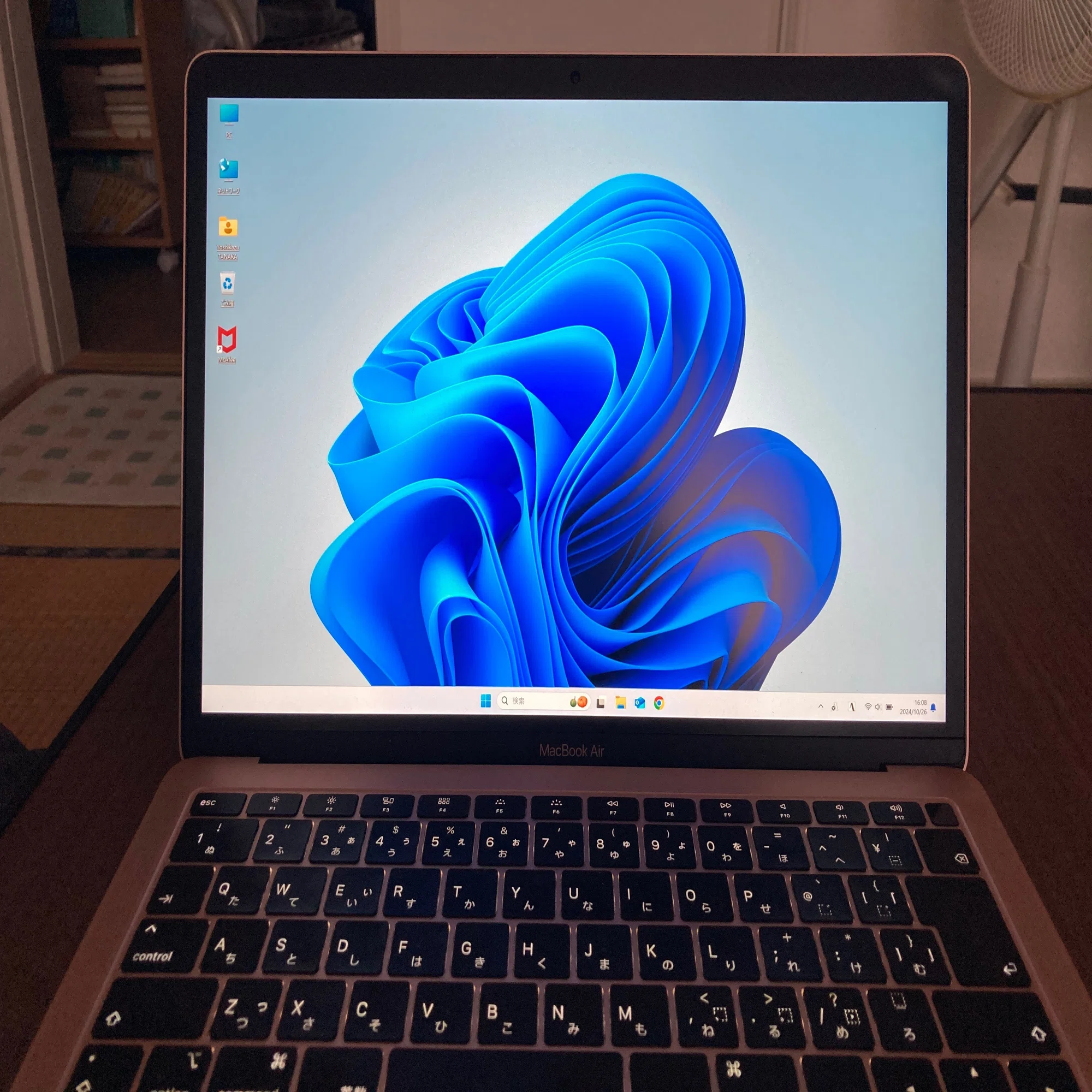 MacBook Air 2018にBoot Campを使ってWindows11 PCをインストールした 