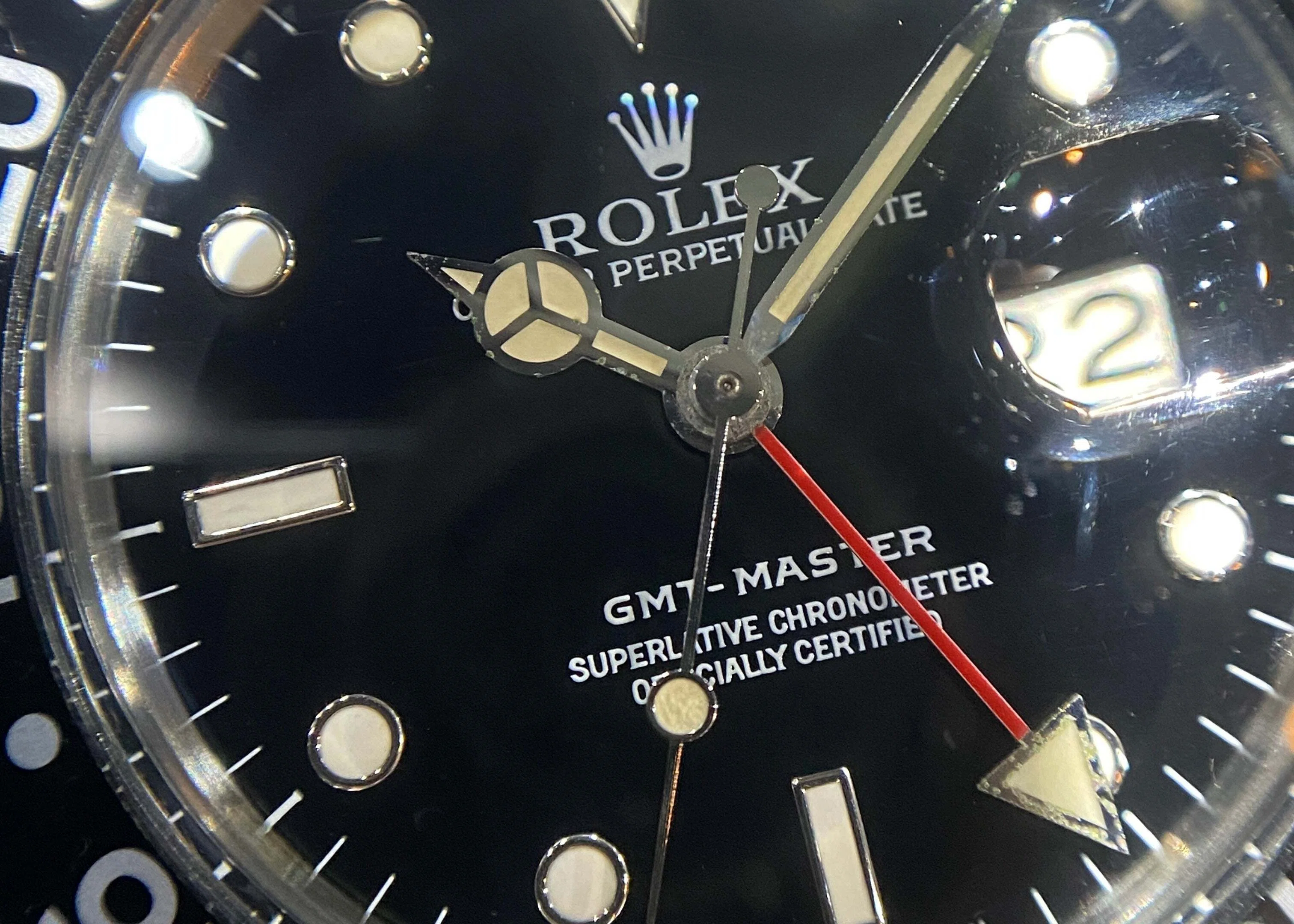 ブラックインサート!バキバキ優良個体! GMTマスター16750 84年 オール ブラックインサート!バキバキ優良個体! GMTマスター16750 84年 オール