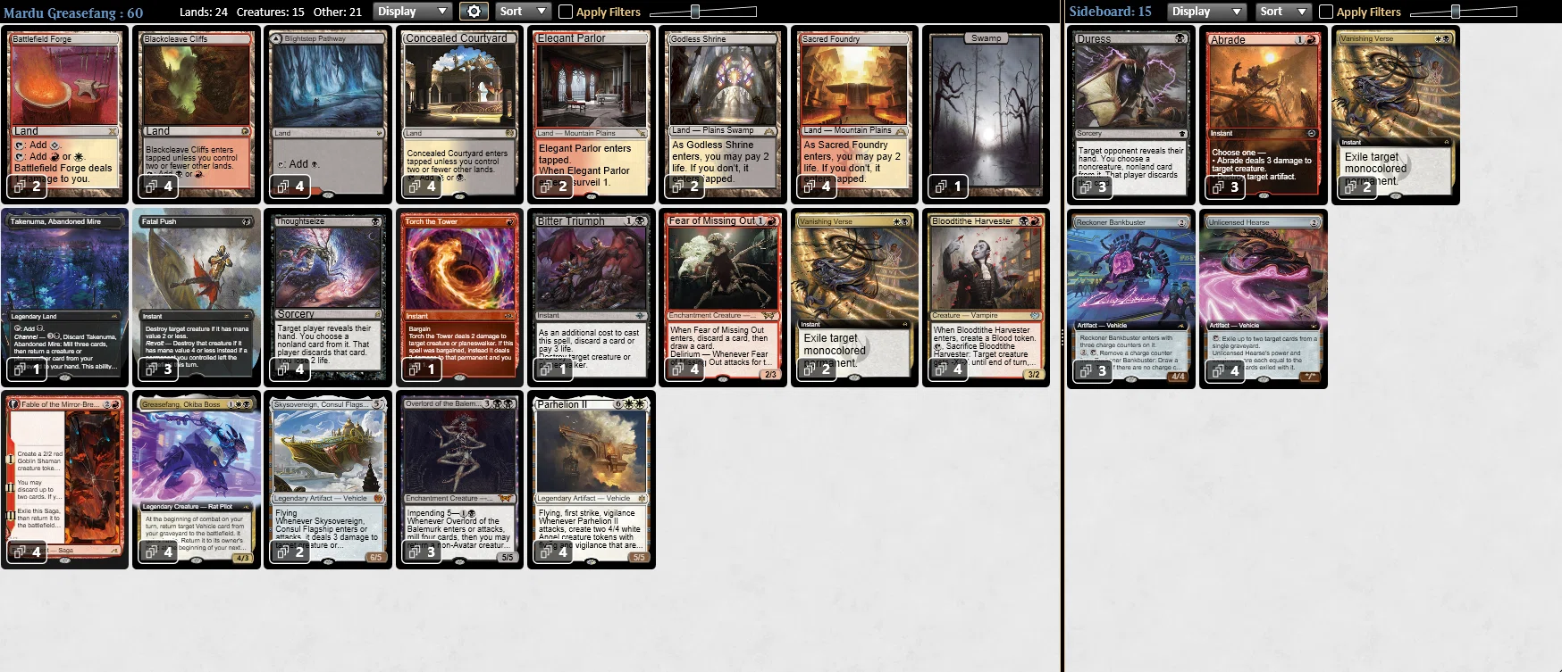 MTG マルドゥパルヘリオン　デッキセット マルドゥパルヘリオンについてちょろっと｜Rushi