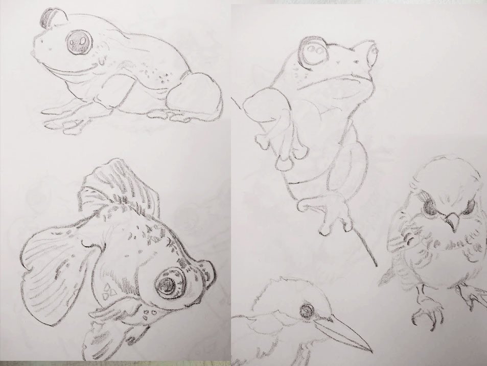 秋の銅版画講座を受講中。今回は版と絵を組み合わせて、なんとか