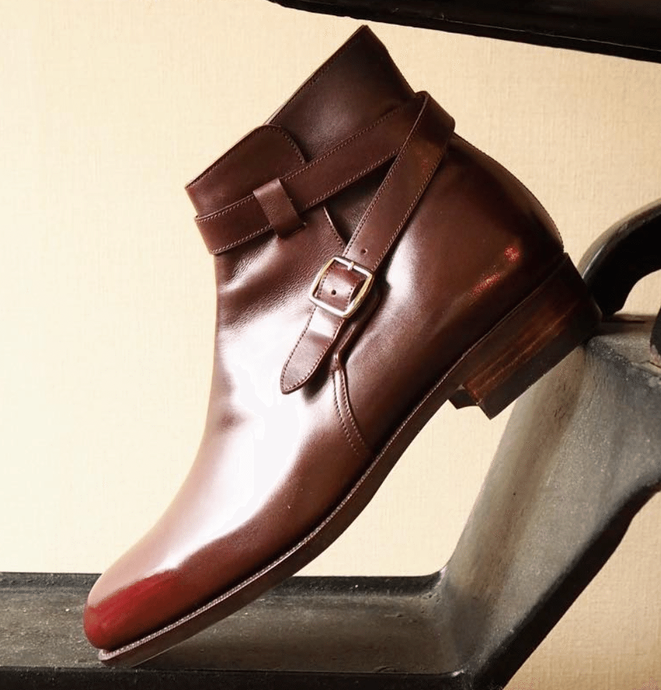 片足わずか1秒で脱ぎ履きできる革靴『エラスティックシューズ』〜②