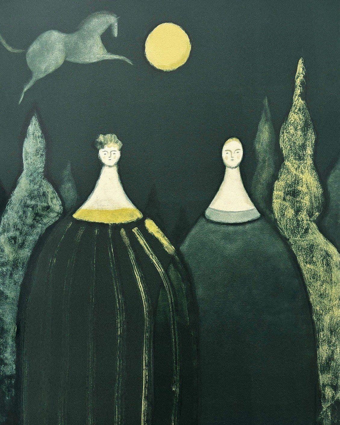 平澤まりこ描版画作品展「ねむりとうつつのあわい」｜ワタナベアニ