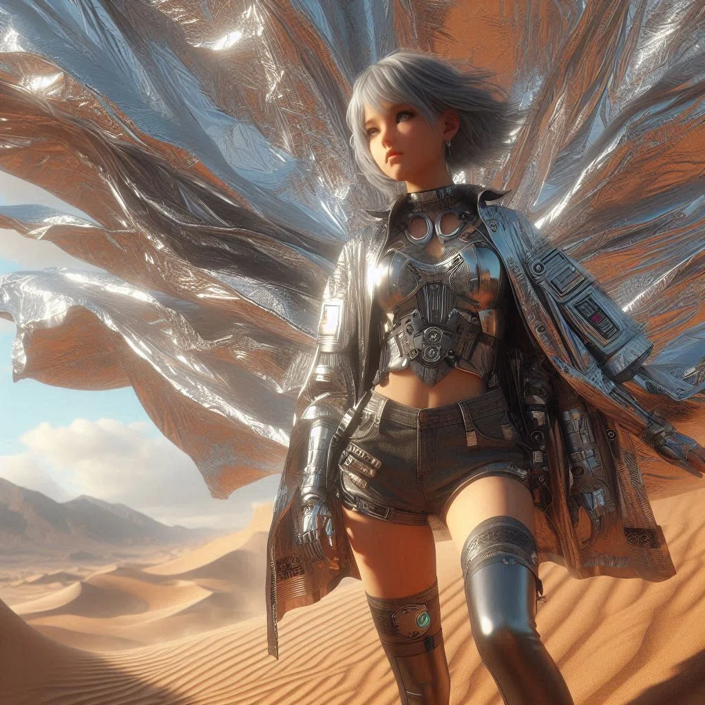 【実験的現代美術】Reflect-Print｜AI×人×アルミホイル Microsoft Designerでアルミホイル｜レイレイ