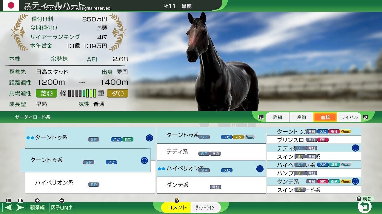 Winning Post 10 2024 ハビタット 系統確立(〆配合企画版)|アリゼオ Winning Post 10 2024 ハビタット 系統確立(〆配合企画版)|アリゼオ
