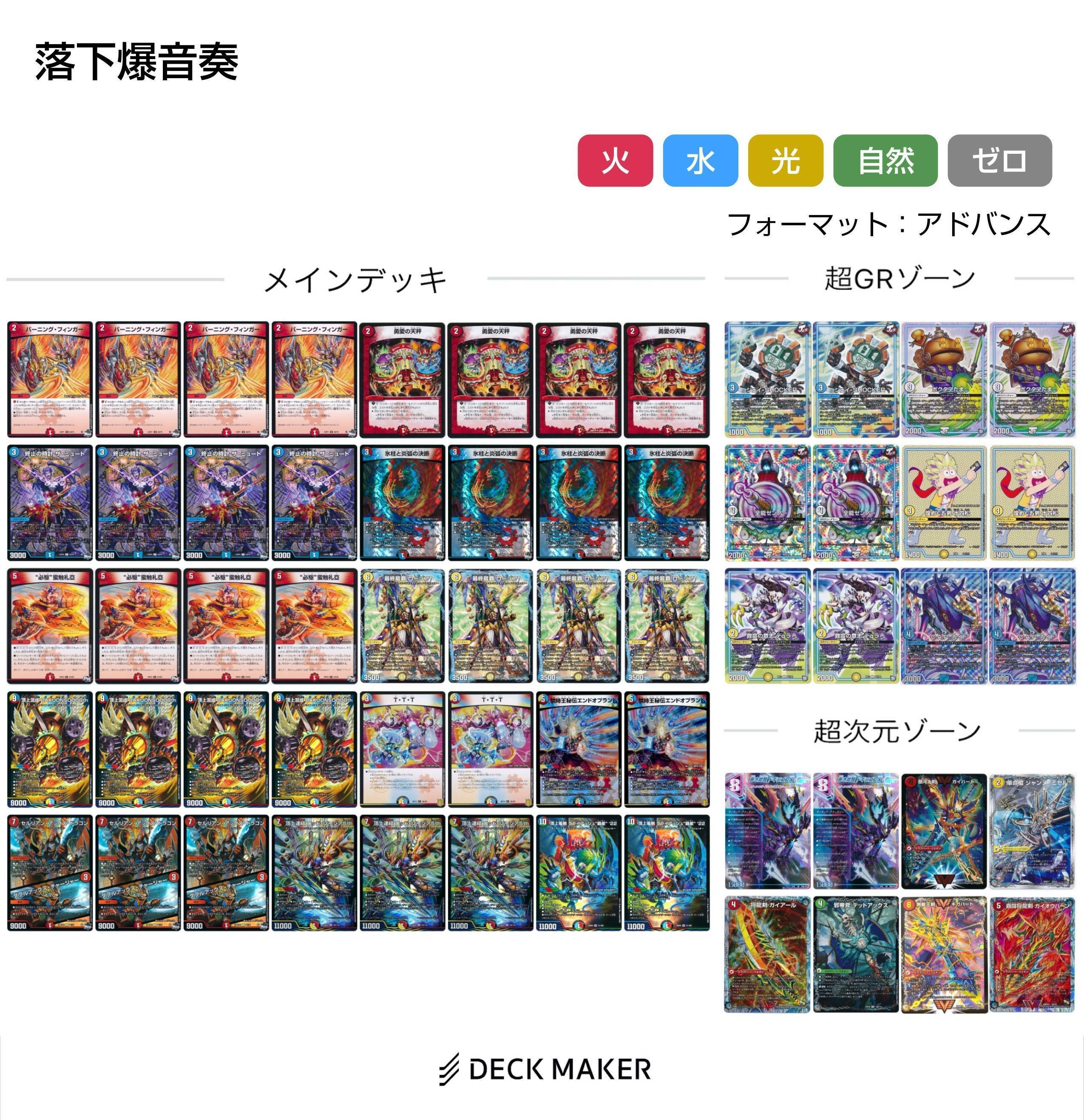 デュエルマスターズ マーシャルデリートデッキ CS入賞構築 GR
