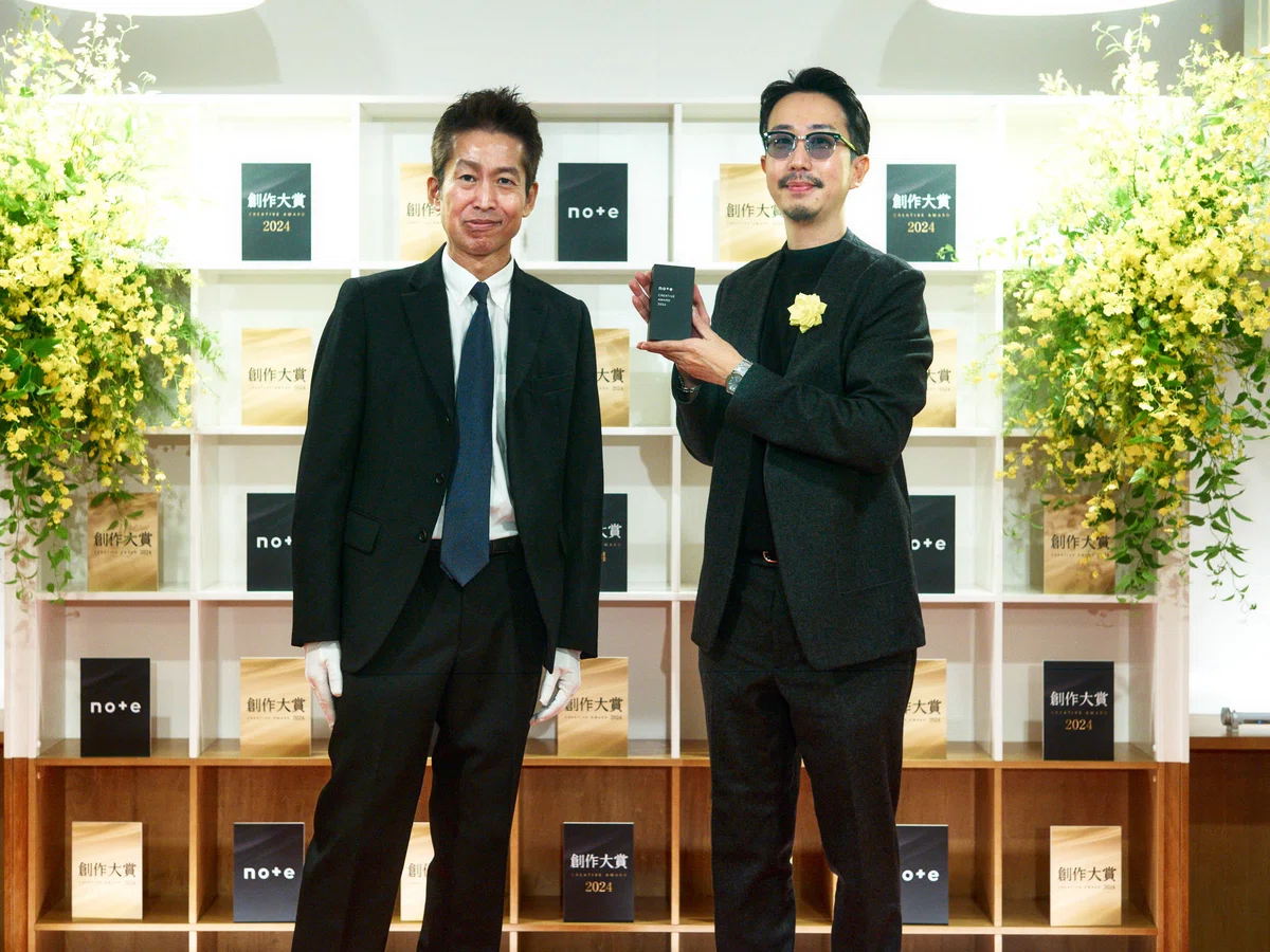 note代表の加藤(左)とかっぴーさん(右)
