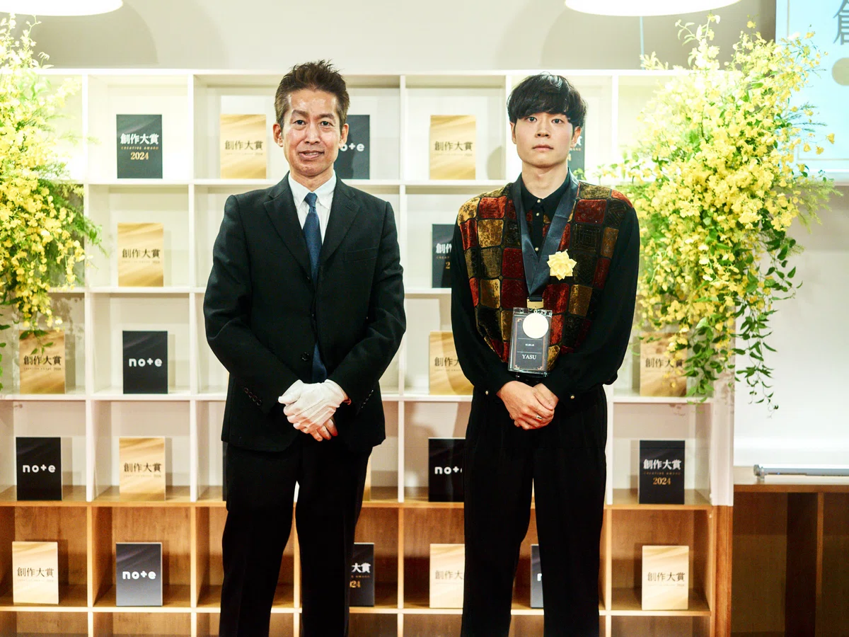 note代表の加藤(左)とYASUさん(右)
