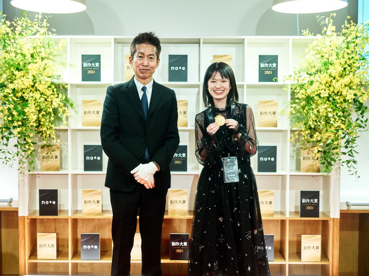 note代表の加藤(左)と四季報写経ウーマンさん(右)
