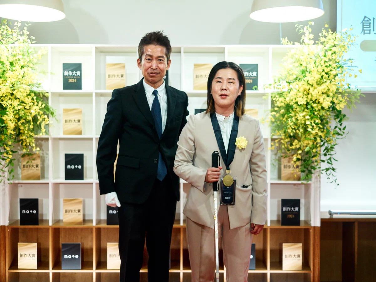 note代表の加藤(左)と西田梓さん(右)