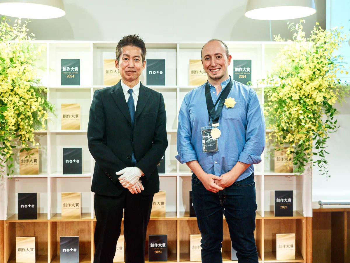 note代表の加藤(左)とマッシさん(右)