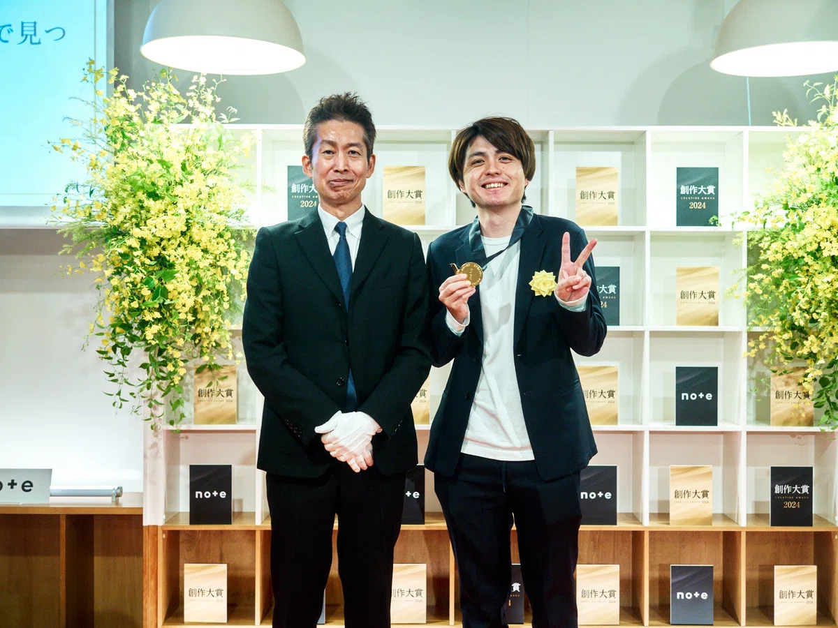 note代表の加藤(左)と岡田 悠さん(右)