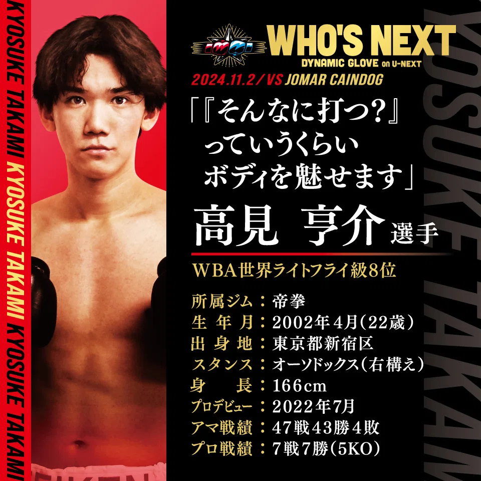 高見亨介選手】日本王座、世界挑戦…来年の飛躍に向け進化する22歳