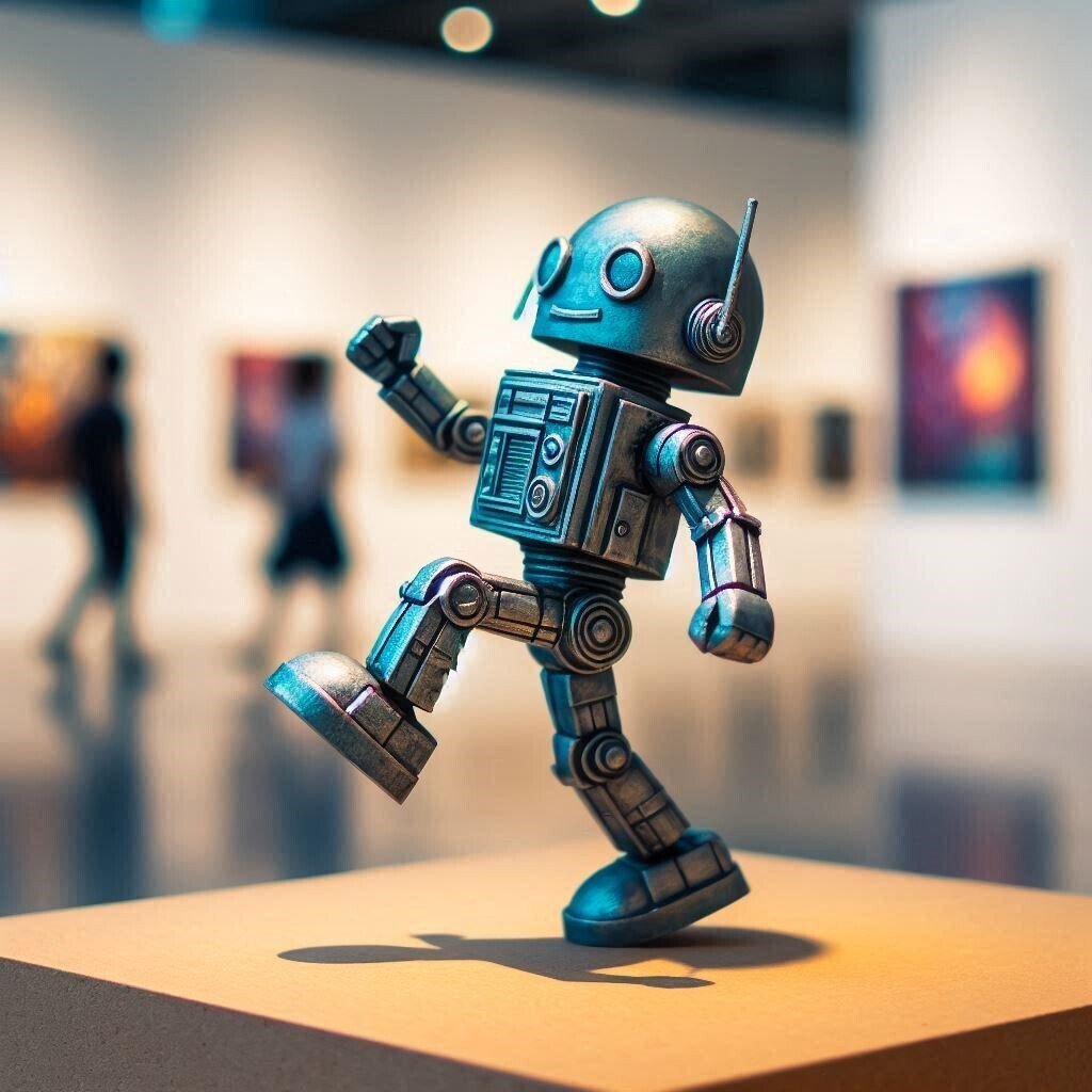 ロボット blume free ロボット de 紙粘土 @ImageFX+プロンプト|茜町春彦