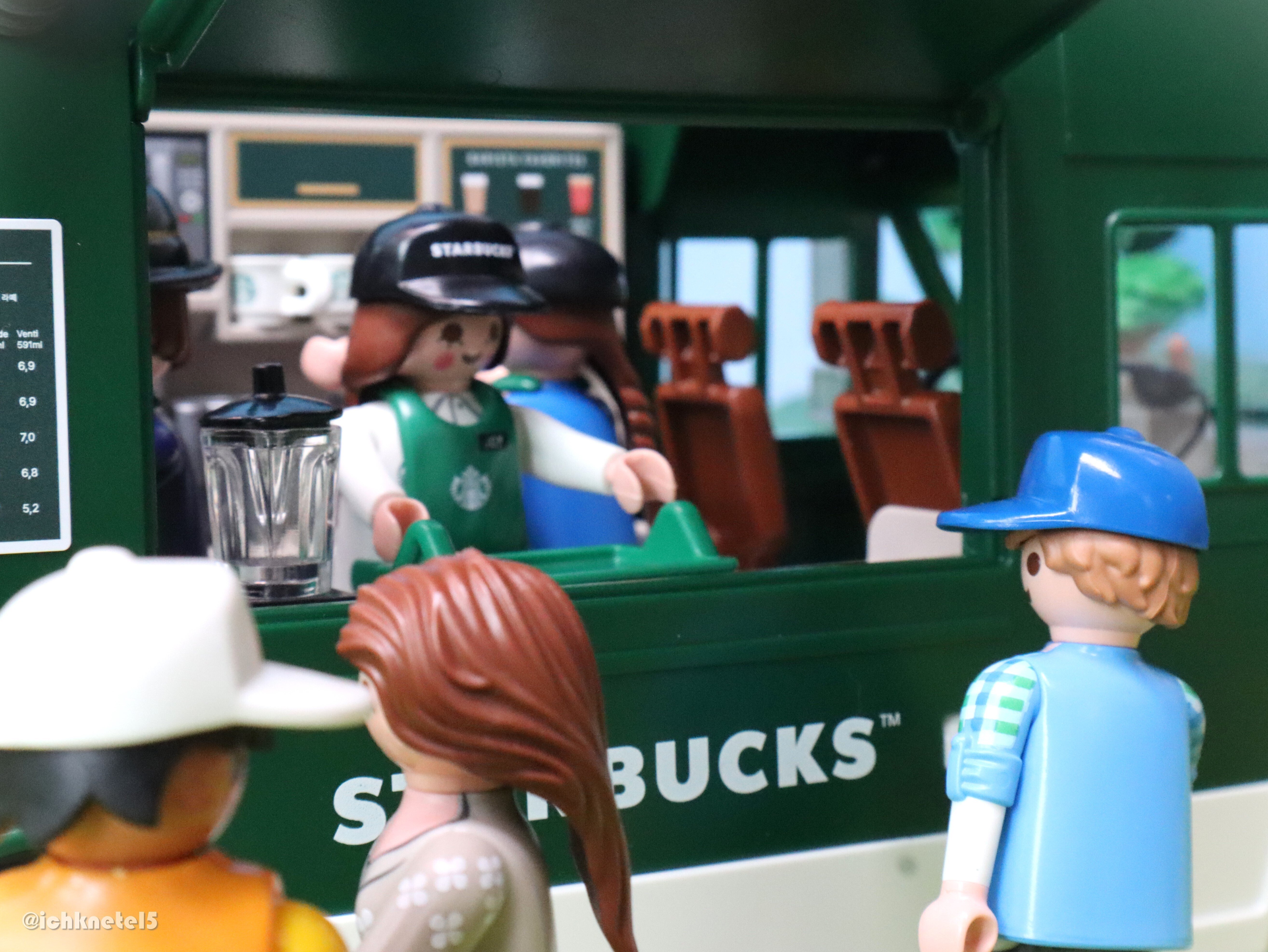 スタバのコーヒートラックがやってきた☕|こねてる×playmobil スタバのコーヒートラックがやってきた☕|こねてる×playmobil