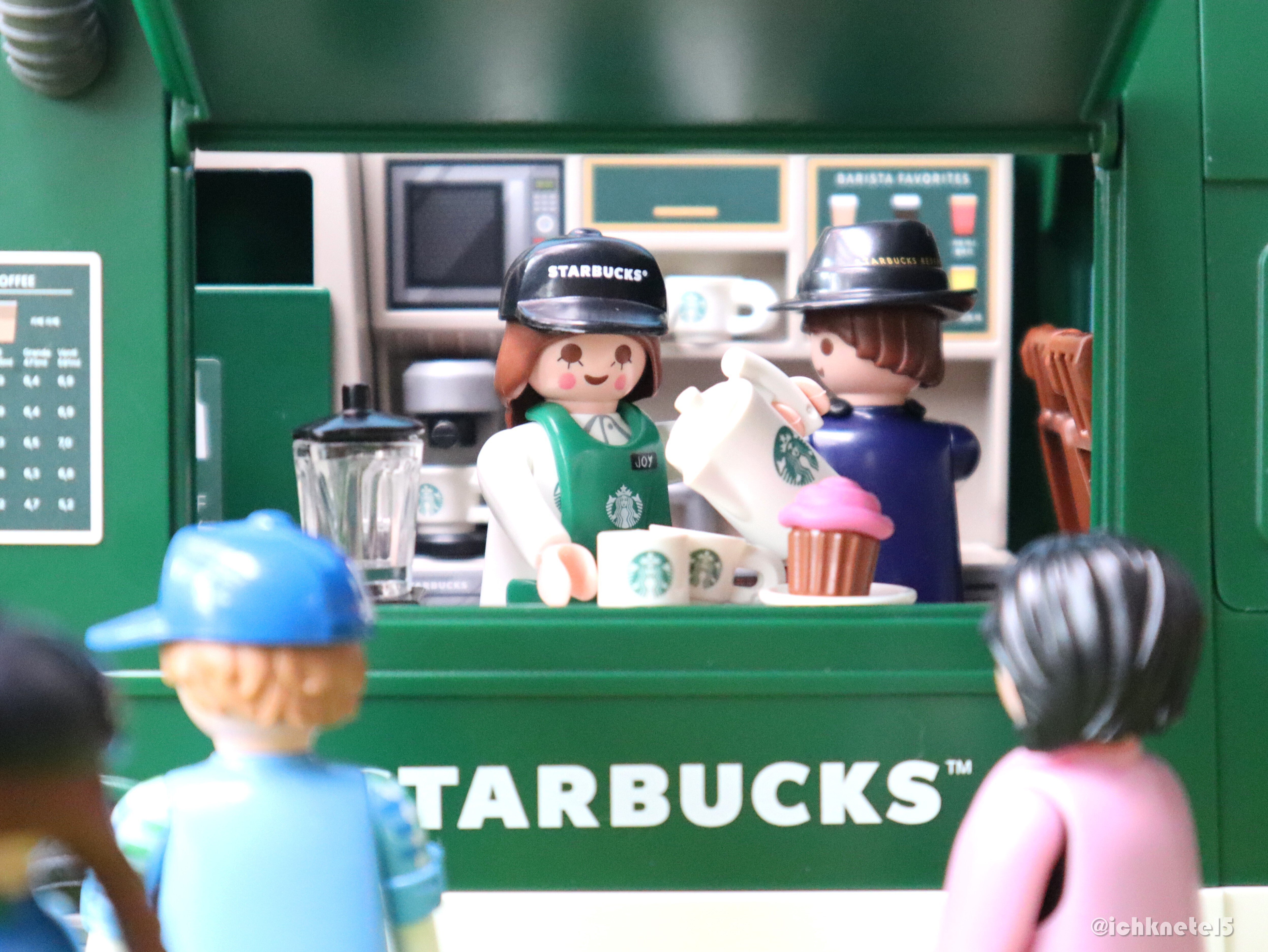 スタバのコーヒートラックがやってきた☕|こねてる×playmobil スタバのコーヒートラックがやってきた☕|こねてる×playmobil