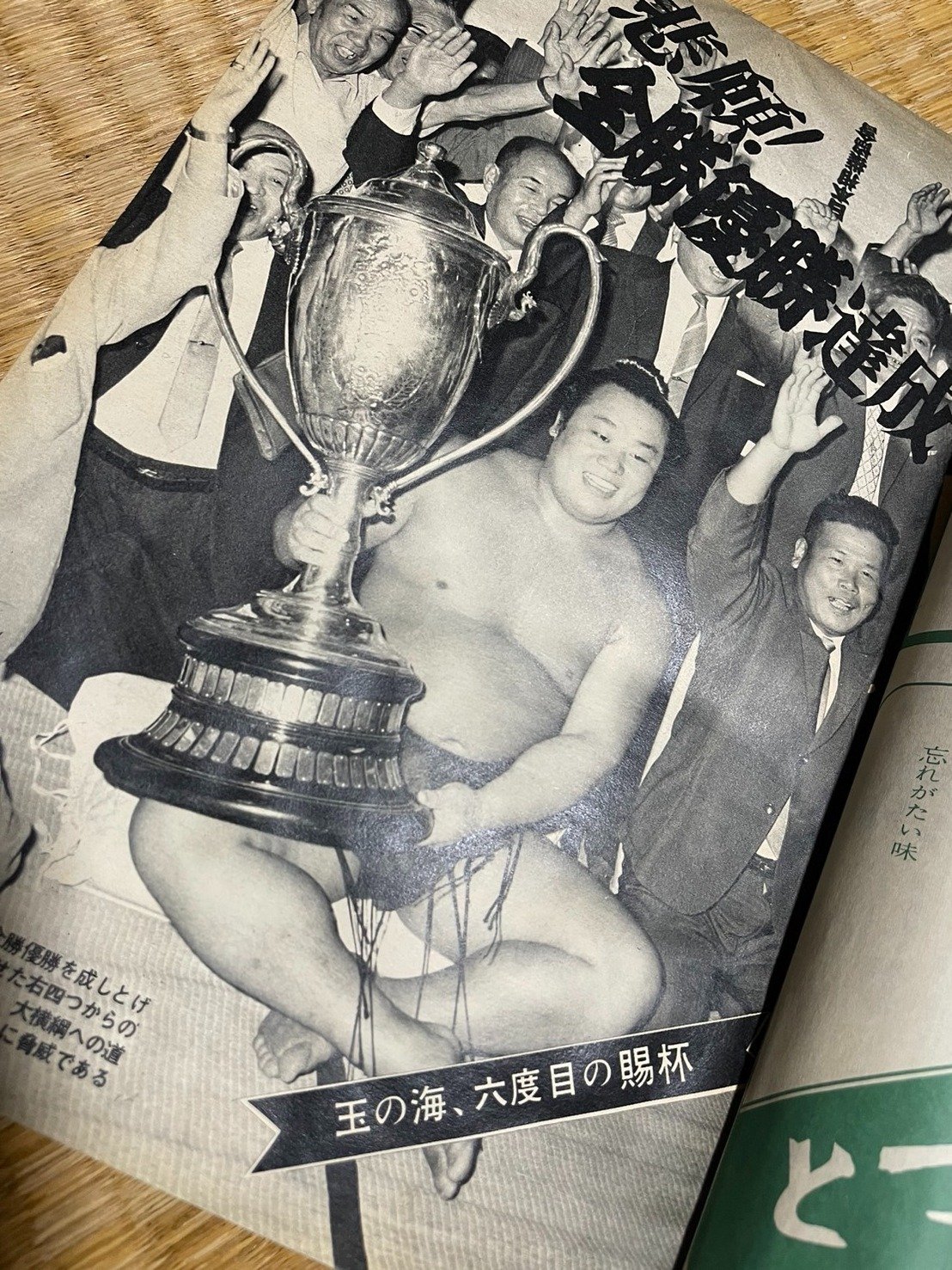 超希少 当時物 灰皿 51代横綱 玉の海 相撲 非売品 記念品 日本
