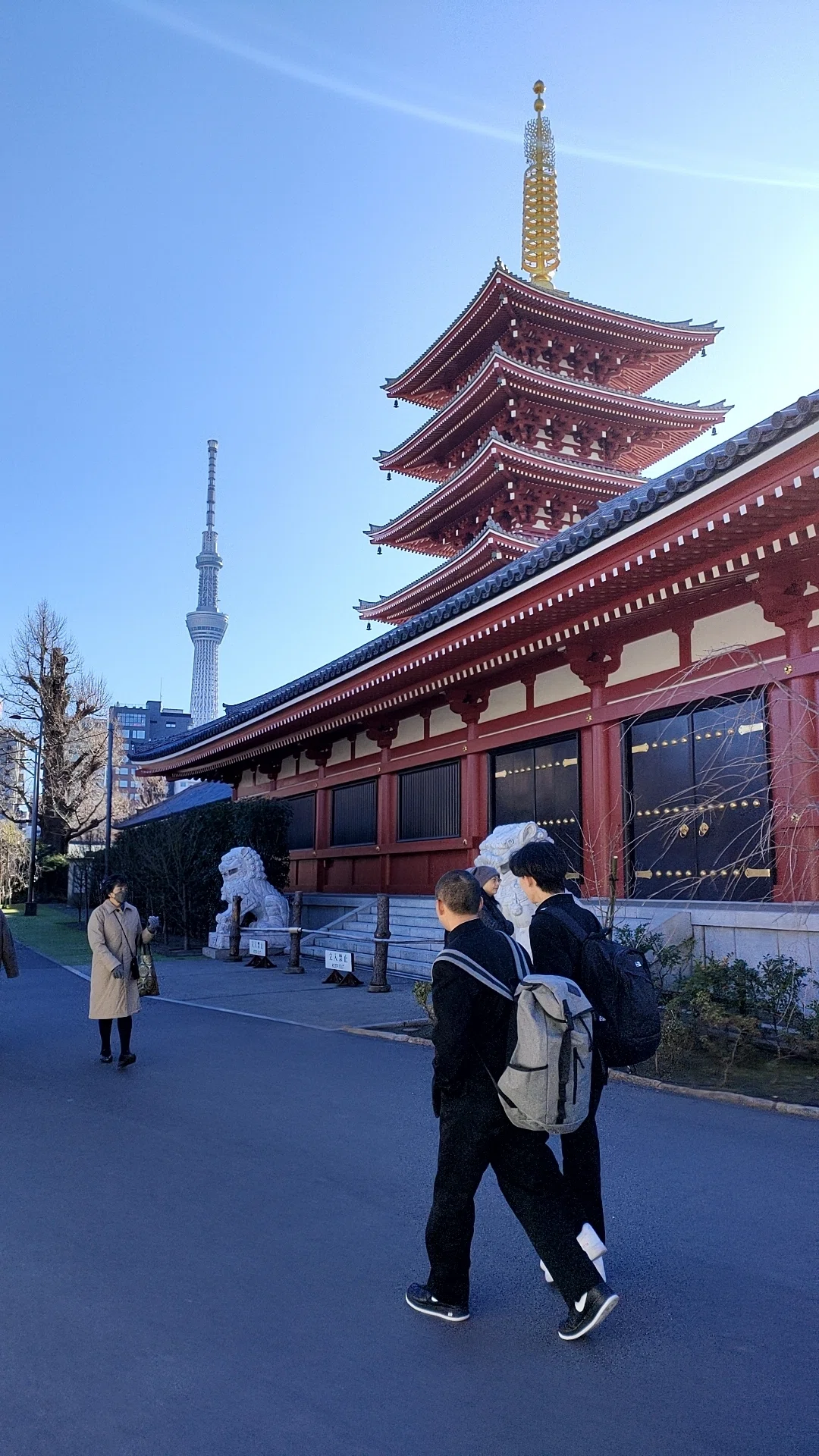 五重塔と東京スカイツリー